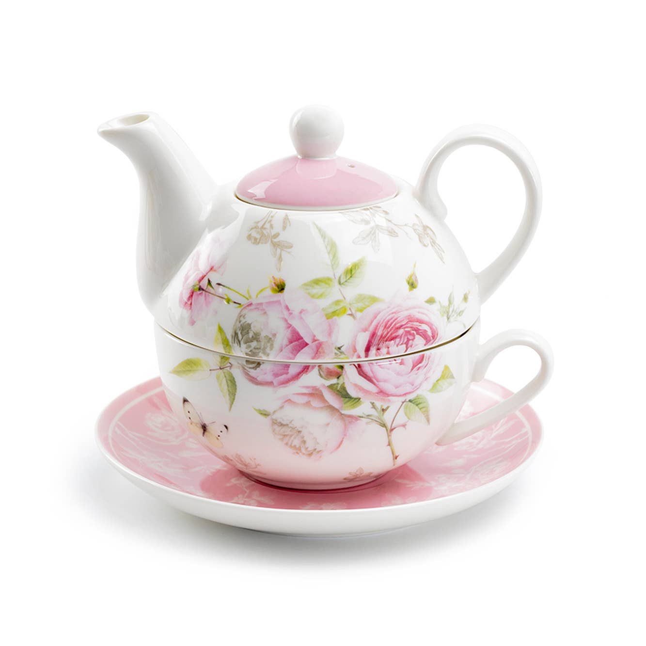 Beau Rose FIne Porcelain Tea for One