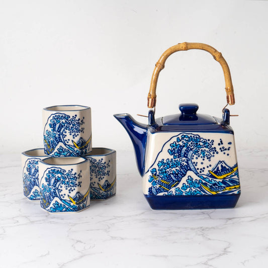 Great Wave Tea Set